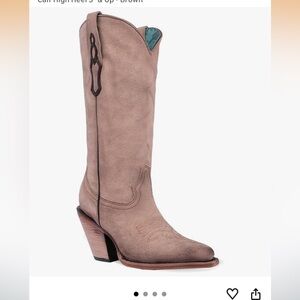 Corral high heeled tan embroidered boots